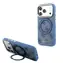 Guess PU 4G Ring Stand kryt iPhone 18 Pro modrá / Zadní kryt / MagSafe / Apple iPhone 18 Pro