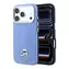 Karl Lagerfeld PU Grained Semi Wrap K&CH Heads iPhone 18 Pro Max modrá / Zadní kryt / MagSafe / iPhone 18 Pro Max