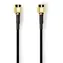 Nedis Anténní kabel SMA(M)-SMA(M) černá / Anténní kabel / Pozlacené konektory / 50 Ohm / Stíněný / 1 m