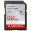 SanDisk Ultra Plus SDXC 512GB / Paměťová karta / Class 10 / UHS-I / čtení: až 200 MB/s