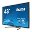 43" IIYAMA ProLite X4373UHSU-B1 / VA / 3840 x 2160 / 4000:1 / 400cd / 8ms / HDMI+DP+mDP / VESA
