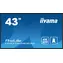 43" IIYAMA ProLite LH4375UHS-B1AG černá / IPS / 3840x2160 / 16:9 / 8ms / 1200:1 / 500cd / repro / HDMI / DP
