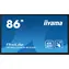 86" IIYAMA ProLite  TE8612MIS-B3AG černá / VA / 3840x2160 / 16:9 / 8ms / 4000:1 / 400cd / repro / VGA / HDMI / USB-C