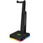 CONNECT IT NEO Stand-It RGB stojánek na sluchátka černá  / 2x USB-A / RGB LED podsvícení 