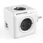 PowerCube Original USB šedá / 4 zásuvky / 2x USB port