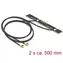 Delock WLAN 802.11 ac a h b g n Twin Anténa 2 x MHF samec 5 dBi 500 mm PCB / interní samolepicí