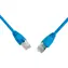 Solarix SFTP CAT5E 0.5m snag proof modrá / Patch kabel / RJ45-RJ45