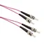 Solarix optický kabel ST-ST OM4 1m / Patch kabel / Multimode / Duplex