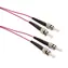 Solarix optický kabel ST-ST OM4 3m / Patch kabel / Multimode / Duplex