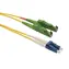 Solarix optický kabel APC-UPC 1m / Patch kabel / Singlemode / Duplex / OS / APC-UPC / E2000-LC