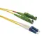 Solarix optický kabel E2000-LC  APC-UPC 2m / Patch kabel / Singlemode / Duplex