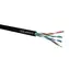 Solarix instalační kabel CAT5E 305m gelový černá / venkovní instalace / PE plášť / nestíněný / box