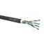 Solarix instalační kabel CAT5E FTP 305m dvojitý plášť černá / venkovní instalace / PVC+PE plášť / stíněný / cívka