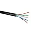 Solarix instalační kabel CAT6 500m černá / venkovní instalace / PE plášť / nestíněný / cívka 