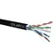 Solarix instalační kabel CAT6 FTP 500m černá / venkovní instalace / PE plášť / stíněný / cívka