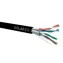 Solarix instalační kabel CAT6A STP 500m / venkovní instalace / PE plášť / stíněný / cívka / černá