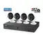 iGET HOMEGUARD HGNVK85304 / 8-kanálový FullHD rekordér NVR + 4x IP 1080p kamera / 1xHDD SATA / LAN / USB / VGA / HDMI