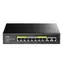 Cudy GS1010PE PoE switch / 8x PoE RJ45 / 2x RJ45 / 1000Mbps / 120W