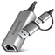 AXAGON ADE-TXCA, USB-C + USB-A 3.2 Gen 1 - Gigabit Ethernet síťová karta, Asix AX88179, auto instal