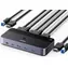 UGREEN CM664 HDMI KVM switch černá / přepínač / 3x USB-A / 2x USB-B / 2x USB-C / 3xHDMI / micro USB 