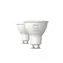 Philips Hue WA LED žárovka 4.2W sada 2ks / GU10 / 400lm / 2200K-6500K / IP20