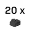 Lindy 47892 Blokátor portů RJ-45 bez klíče černá / 20 ks