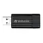 Verbatim Store 'n' Go PinStripe 4GB černá / Flash Disk / USB 2.0 / čtení: 10MBs / zápis: 4MBs