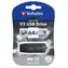 Verbatim Store 'n' Go V3 64GB černá / Flash Disk / USB 3.0 / čtení: 80MBs / zápis: 25MBs