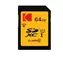 EMTEC Kodak SDXC 580X 64GB / Class 10 / UHS-I / U1 / čtení: 85MBs / zápis: 20MBs / vhodné pro FullHD