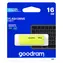 GOODRAM UME2 16GB žlutá / Flash disk / USB 2.0 / čtení: 20MBs / zápis: 5MBs