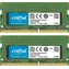 Crucial 64GB (2x32GB) 3200 MHz / SO-DIMM / DDR4 / PC4-25600 / CL22 / DRx8 / 1.2V