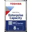 Toshiba Enterprise Capacity MG08 8TB 512e / HDD / 3.5" / SATA 6Gbits / 256MB cache / 7 200 rpm / Interní / 5y