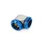 BitsPower úhlový adaptér 90° pro trubky 16mm černo-modrá