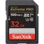 SanDisk Extreme PRO SDHC 32GB / Class 10 / čtení/zápis 100/90 MB/s / vhodné pro 4K
