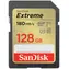 SanDisk Extreme SDXC 128GB / Class 10 / čtení/zápis 180/90 MB/s / vhodné pro 4K