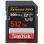 SanDisk Extreme PRO SDXC 512GB / Class 10 / rychlost přenosu 200 MB/s / vhodné pro 4K