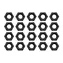 EKWB EK-Loop Nuts Set M4 Black (20pcs)