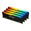 Kingston FURY Beast RGB 128GB (4x32GB) DDR4 3600MHz / CL18 / DIMM / XMP