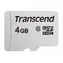 Transcend microSDHC 300S 4GB / Class 10 / čtení: 20 MB/s / zápis: 10MB/s 
