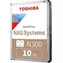Toshiba N300 NAS 10TB bulk / HDD / 3.5" / SATA III / 7 200 rpm / 512 MB cache / Interní