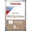Toshiba N300 NAS 6TB (Bulk) / 3.5" / 7 200 rpm / 512MB cache / SATA III / CMR