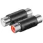 PremiumCord Redukce 2x cinch / RCA F/F
