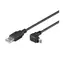 PremiumCord USB datový kabel s konektorem microUSB / lomený 90° / 1,8m /  bulk