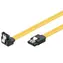 PremiumCord SATA 3.0 datový kabel / Kovová západka / 1x konektor 90° / 0.2m