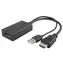 PremiumCord adaptér HDMI na DisplayPort Male/Female / s napájením z USB