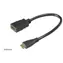 AKASA AK-CBHD10-25BK / kabelová redukce / HDMI na Mini HDMI / pozlacené kontakty