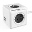 PowerCube Extended USB 3m šedá / Prodlužovací přívod 230V / 3m / 4 zásuvky / 2x USB port
