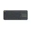 Logitech Wireless K400 Plus CZ černá / Bezdrátová klávesnice / Touchpad / USB / CZ layout