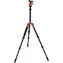 Rollei Compact Traveler No 1 Carbon oranžová / Zátěž 8kg / Vytažený 142 cm / Karbon