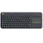 Logitech Wireless K400 Plus DE / Bezdrátová klávesnice / Touchpad / USB